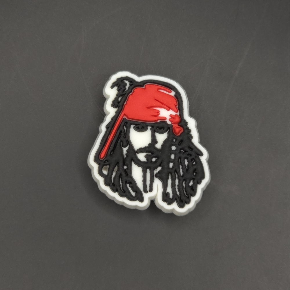 (5/$15) Captain Jack Sparrow Croc Charm